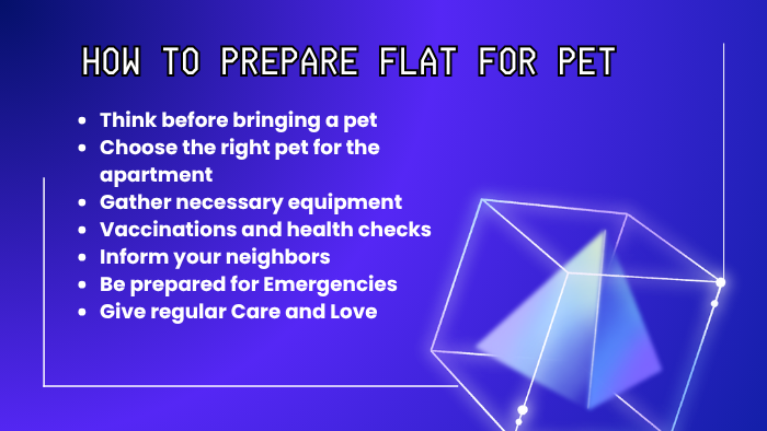 How to Prepare Flat for Pet